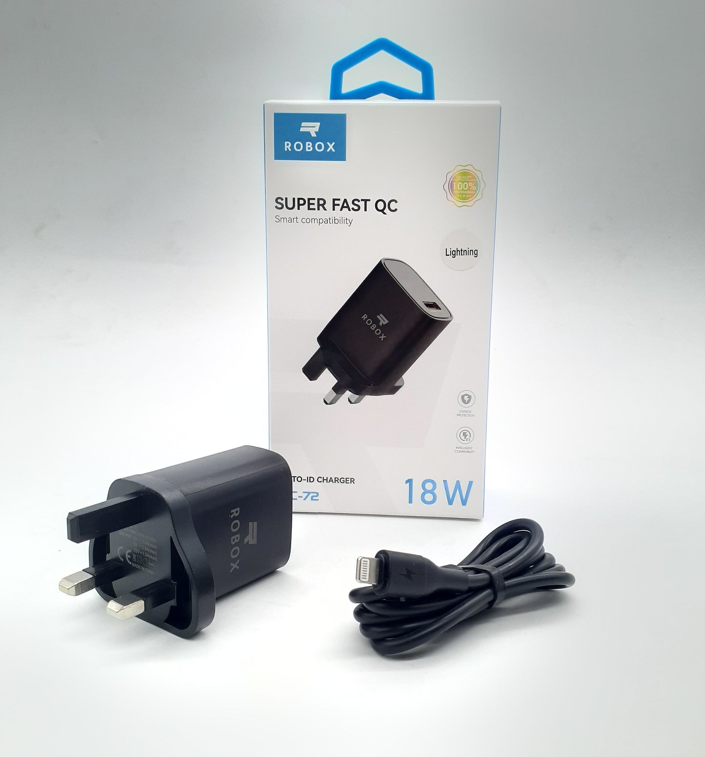Robox 18W Charger with Lightning Cable