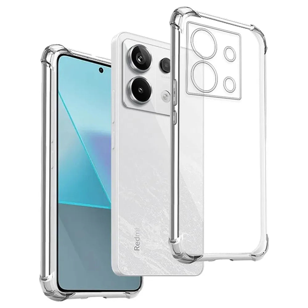 AntiShock Clear Back Cover Soft Silicone TPU Bumper case for Redmi Note 13 Pro 5G