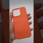 iPhone 15 Pro Premium Silicone Back Cover – Slim Shock Absorbing TPU Case with Raised Camera and Screen Guard