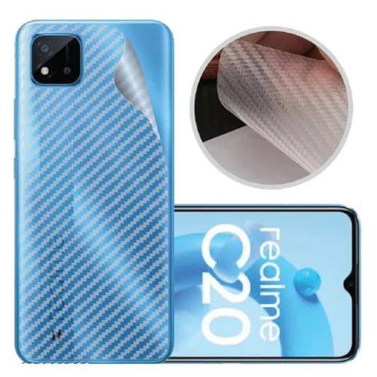 Realme C20 carbon Back Clear Skin Sticker