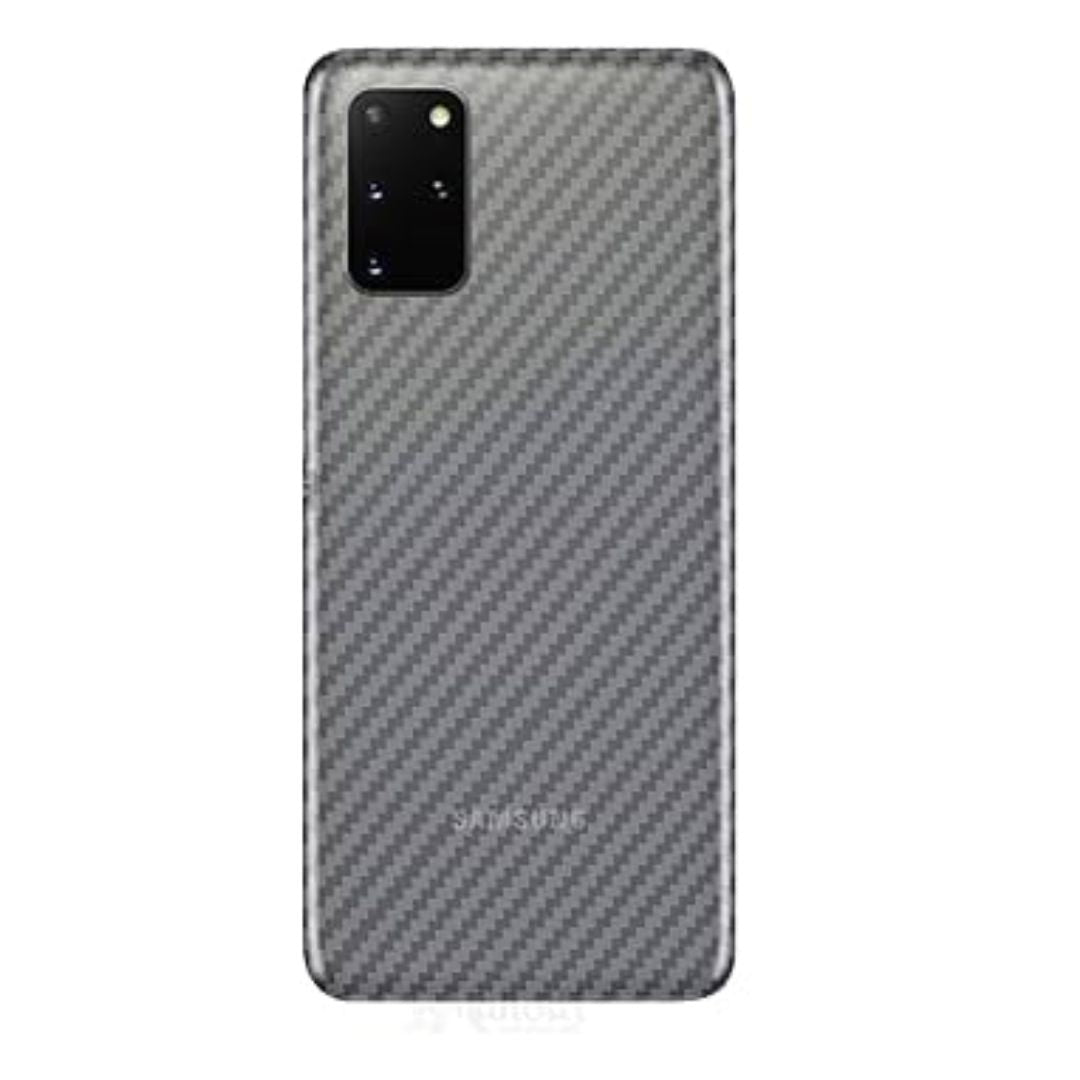 Samsung S20 Plus carbon Back Clear Skin Sticker