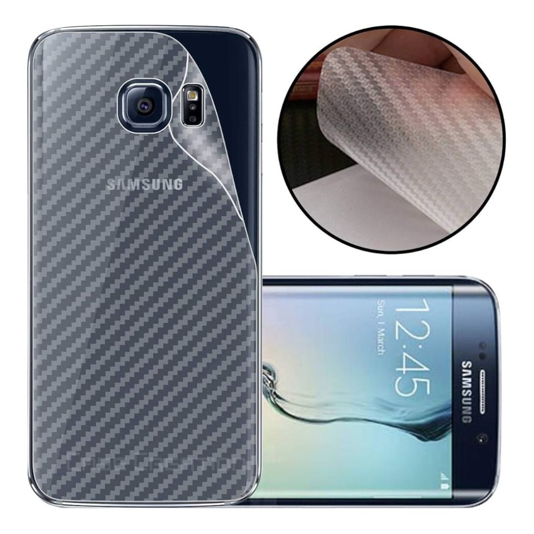 Samsung S7 Edge carbon Back Clear Skin Sticker