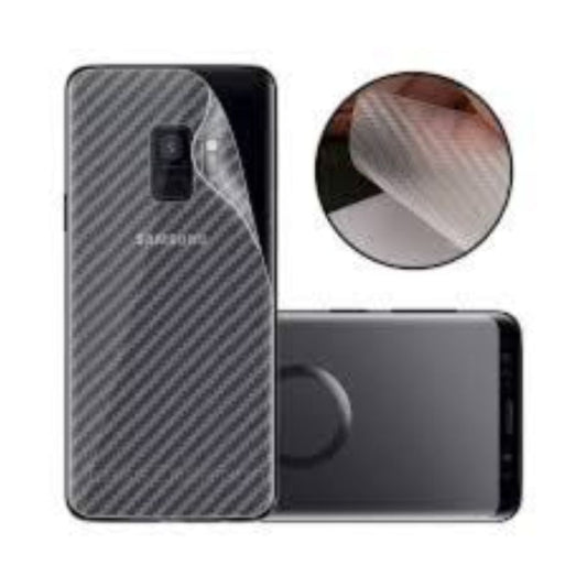 Samsung S9 carbon Back Clear Skin Sticker