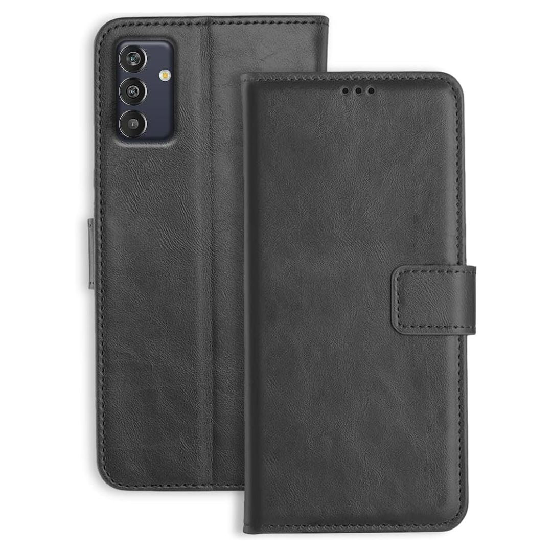 Samsung M13 Leather Pouch Case Premium Leather texture full cover