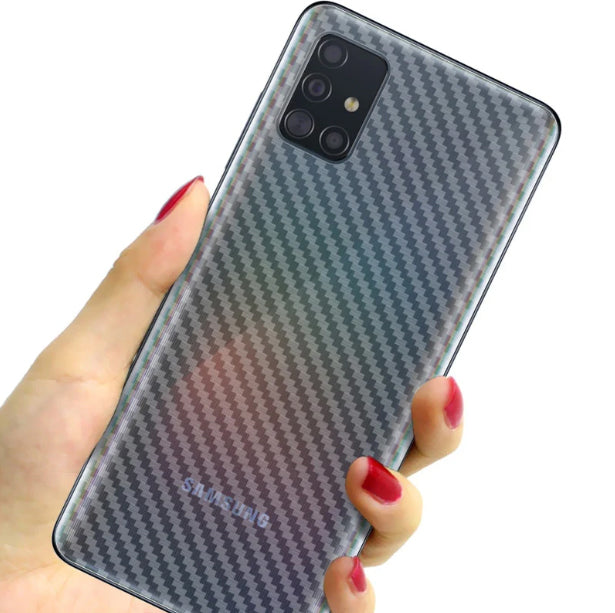 Carbon Back Sticker for Samsung Mobile