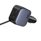 UGREEN Retractable Cable with USB-C + USB 60W Car Charger – Model EC602 – Compact In-Car Fast Charging Power Adapter for Smartphones, Tablets and USB Devices