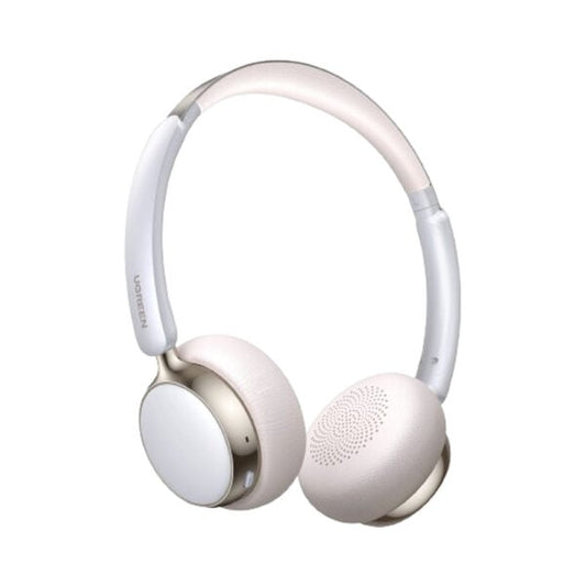 UGREEN Studio Plus 80Hrs Active Noise-Cancelling Headphones - Silver White – Model HP207 – Clear Audio Accessory for Music, Calls, Gaming, Streaming, Travel and Everyday Listening