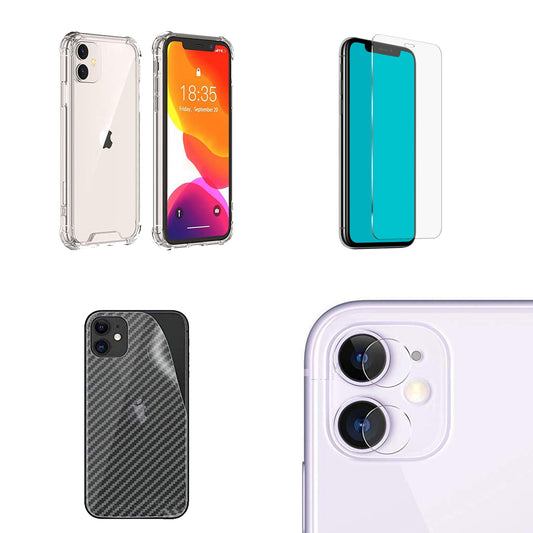 4in1 Protection pack for iPhone 11