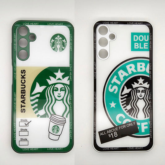 Starbucks Full Camera Lens Protective Hard Shel PC Case For Samsung A14