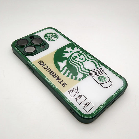 Starbucks Full Camera Lens Protective Hard Shel PC Case For apple iPhone 13 Pro