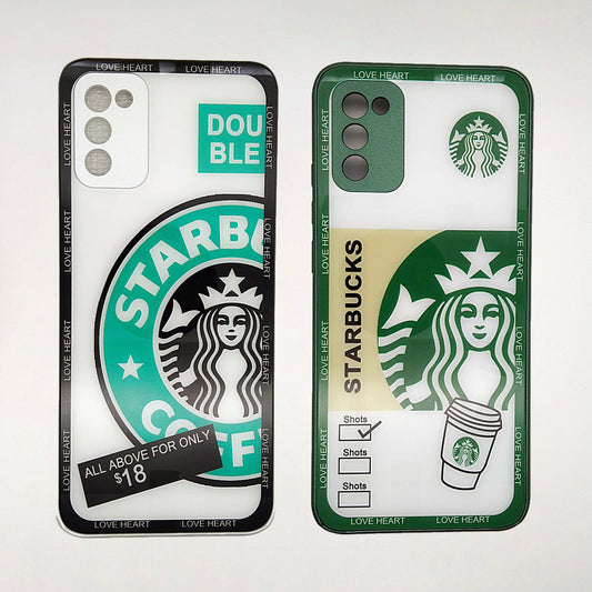 Starbucks Full Camera Lens Protective Hard Shel PC Case For Samsung A02s