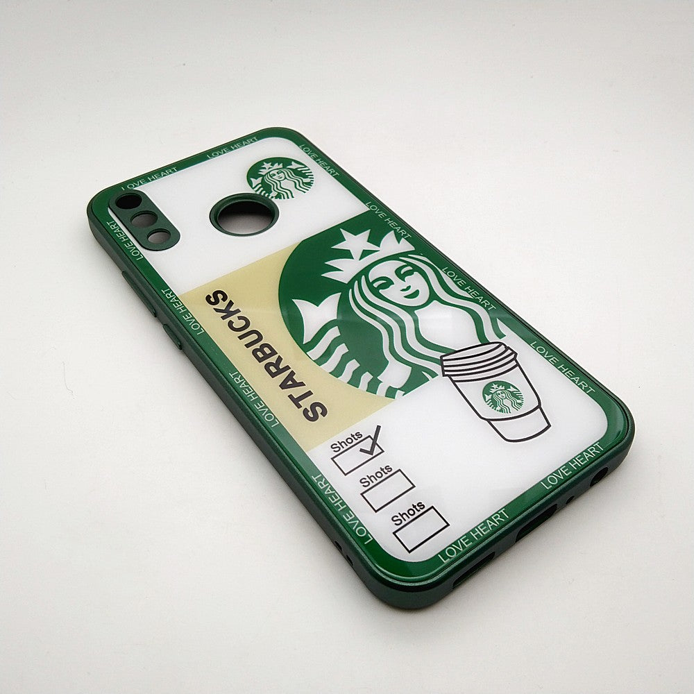 Starbucks Full Camera Lens Protective Hard Shel PC Case For Huawei Y9 2019