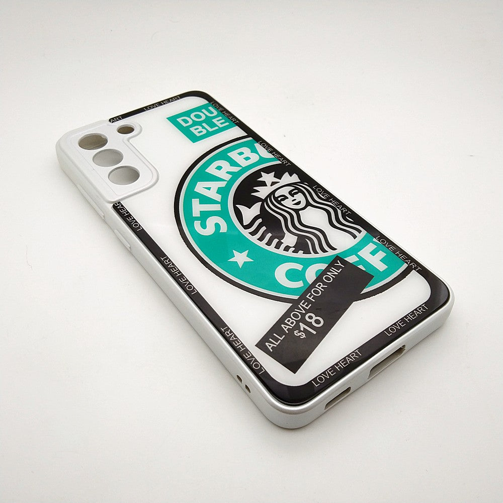 S21FE Starbucks Series High Quality Perfect Cover Full Lens Protective Transparent TPU Case For Samsung S21FE