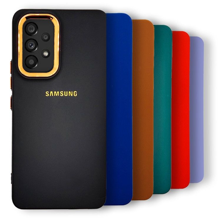 Gold Camera Protection Back Cover for Samsung A73 5G