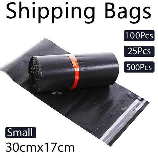 Shipping Bags Poly Mailer Courier Bags Black small 17cm x 30cm