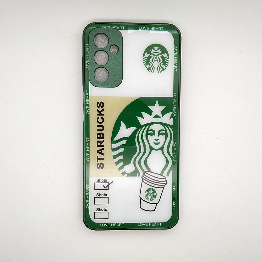 Starbucks Full Camera Lens Protective Hard Shel PC Case For Samsung M13 4G