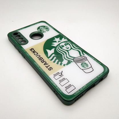 Starbucks Full Camera Lens Protective Hard Shel PC Case For Huawei P30 Lite