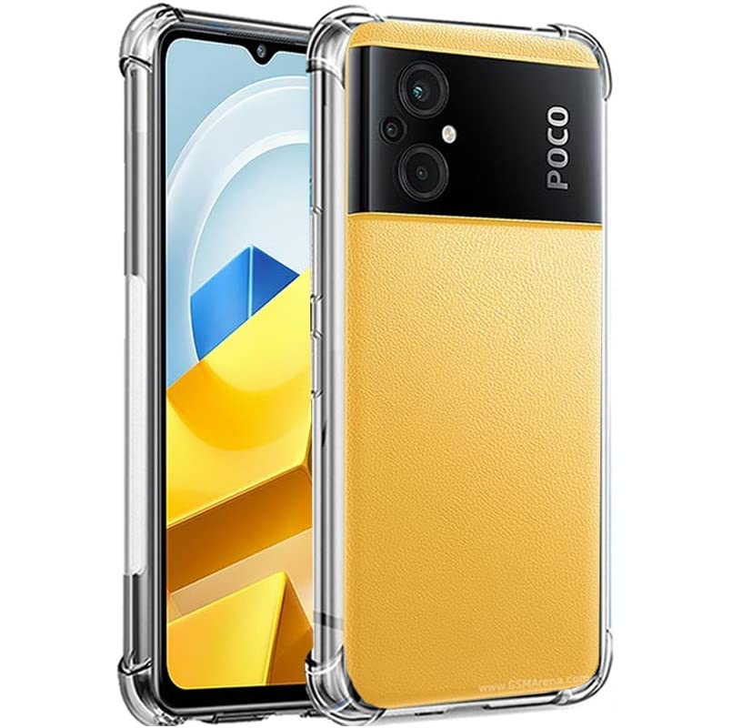 AntiShock Clear Back Cover Soft Silicone TPU Bumper case for Xiaomi POCO M5