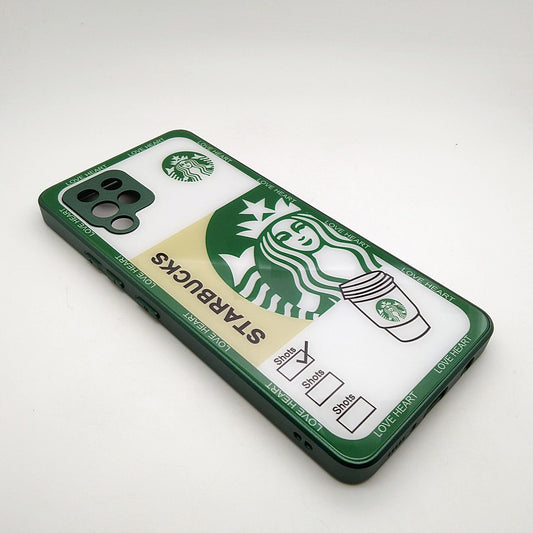 A42 Starbucks Full Camera Lens Protective Hard Shel PC Case For Samsung A42 5G