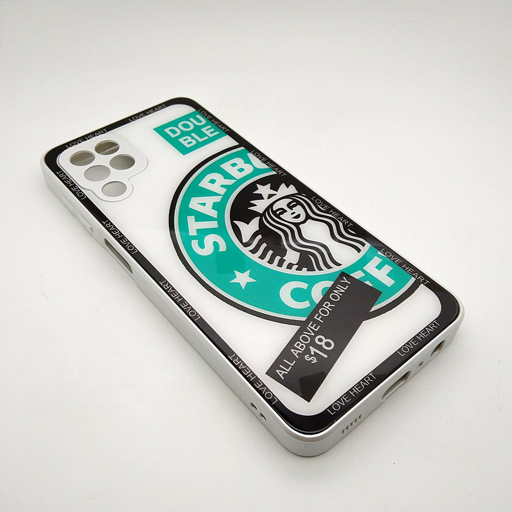 M32 4G Starbucks Series High Quality Perfect Cover Full Lens Protective Transparent TPU Case For Samsung M32 4G