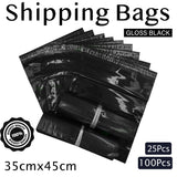 High Quality Shipping Bags Poly Mailer Courier Bags Black Large 35cm x 45cm