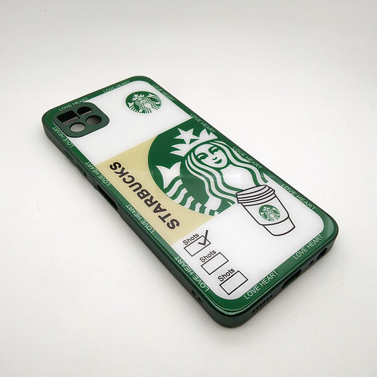 A22 5G Starbucks Series High Quality Perfect Cover Full Lens Protective Transparent TPU Case For Samsung A22 5G