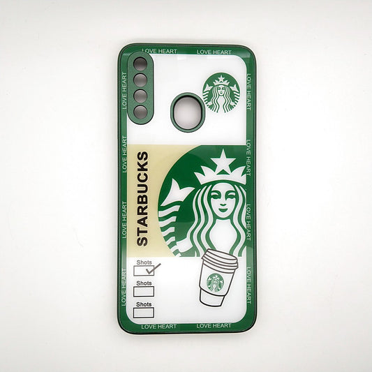 A20S Starbucks Series High Quality Perfect Cover Full Lens Protective Transparent TPU Case For Samsung A20S