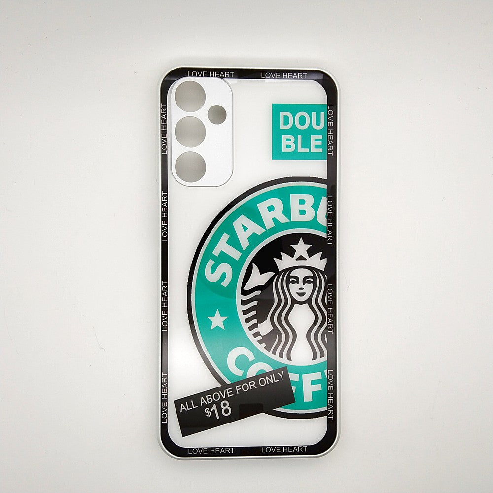 M14 5G Starbucks Series High Quality Perfect Cover Full Lens Protective Transparent TPU Case For Samsung M14 5G