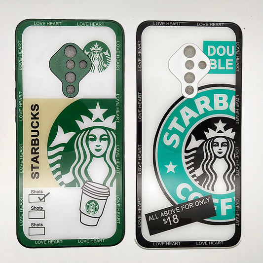 S1 PRO Starbucks Series High Quality Perfect Cover Full Lens Protective Transparent TPU Case For Vivo S1 PRO