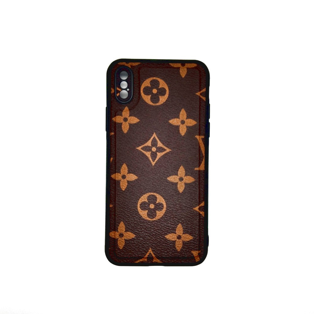 LV Case High Quality Perfect Cover Full Lens Protective Rubber TPU Case For apple iPhone X Black