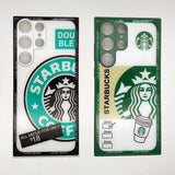 Starbucks Full Camera Lens Protective Hard Shel PC Case For Samsung S23 Ultra