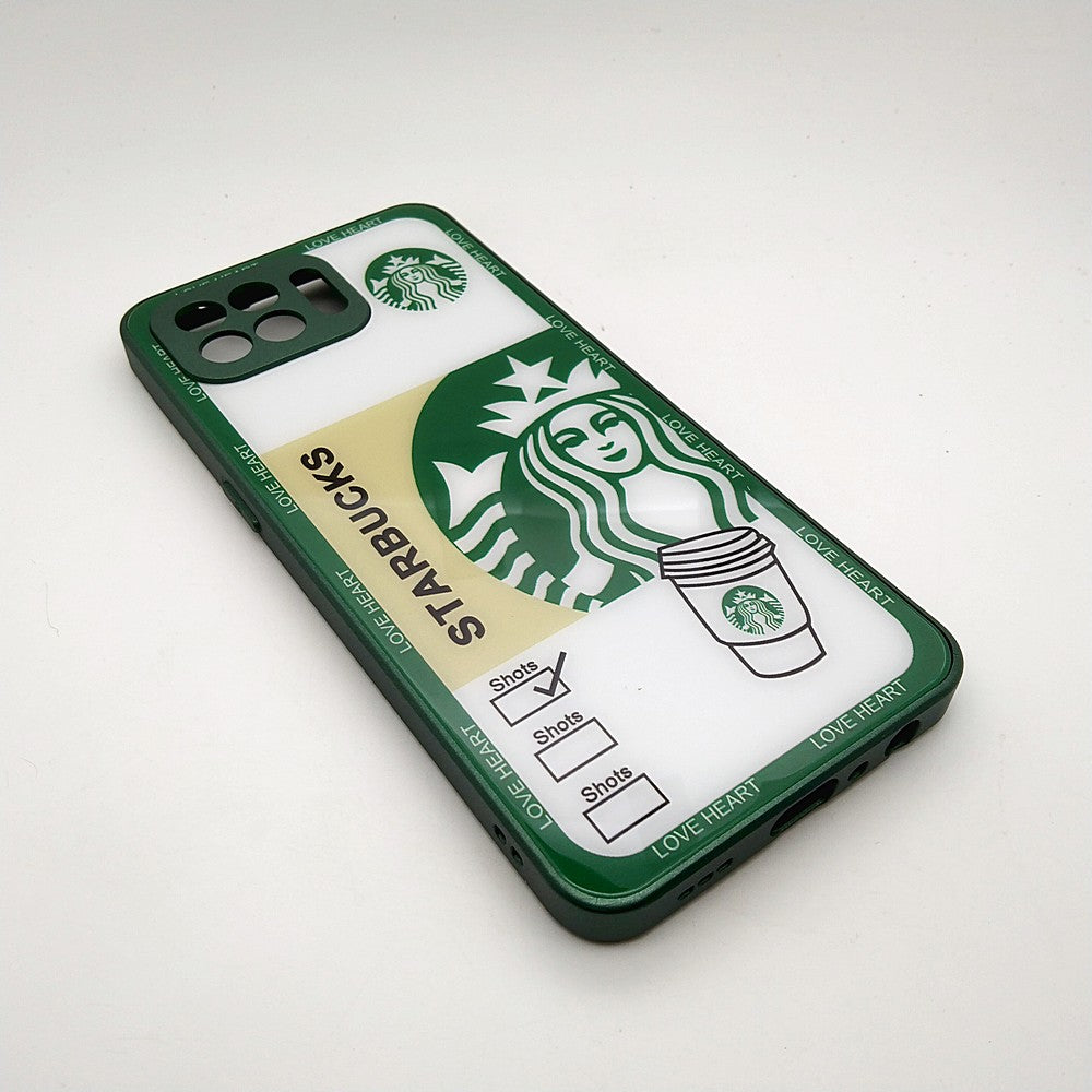 Starbucks Full Camera Lens Protective Hard Shel PC Case For OPPO OPPO F17 PRO