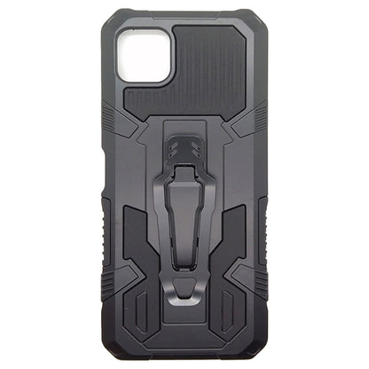 iCrystal Hybrid Anti Shock Case with Holder and Stand for Samsung A22 5G