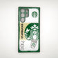 S22 Ultra Starbucks Series High Quality Perfect Cover Full Lens Protective Transparent TPU Case For Samsung S22 Ultra