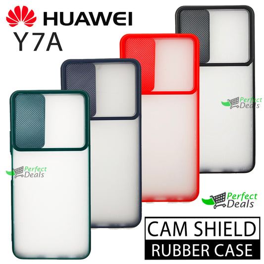 Camera Protection Slide PC+TPU case for Huawei Y7A