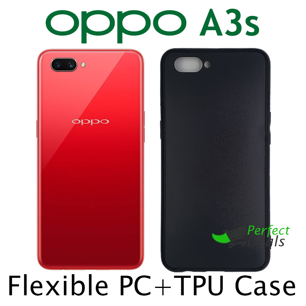 Black Custom Decal Print Slim Case for OPPO A3s