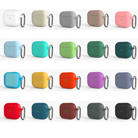 Soft Silicone Cases For Airpods Pro with Hanging Clip