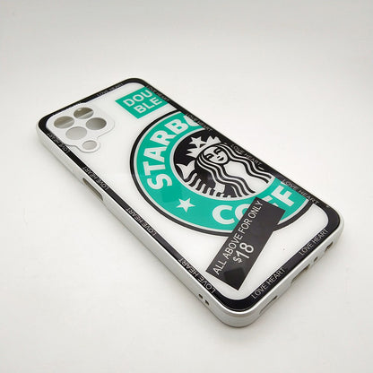 M33 5G Starbucks Series High Quality Perfect Cover Full Lens Protective Transparent TPU Case For Samsung M33 5G