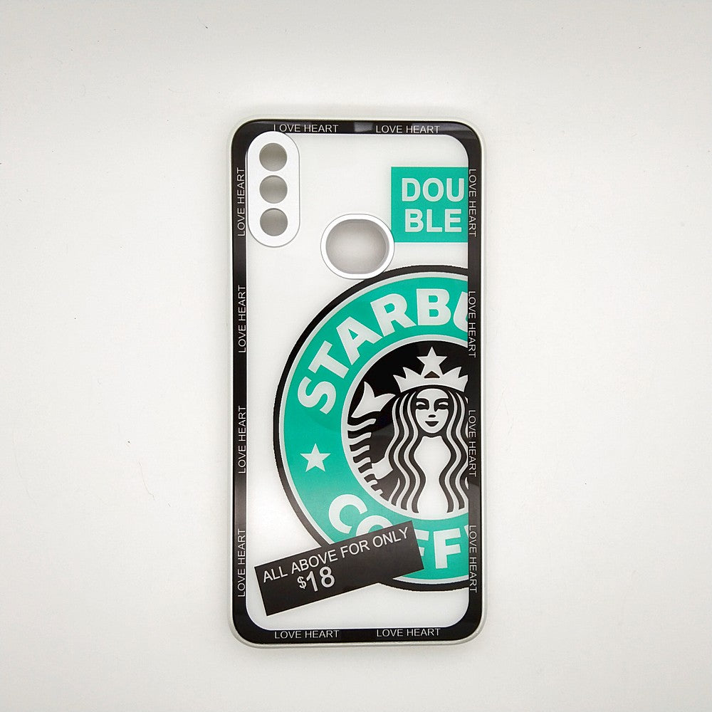 A10S Starbucks Series High Quality Perfect Cover Full Lens Protective Transparent TPU Case For Samsung A10S