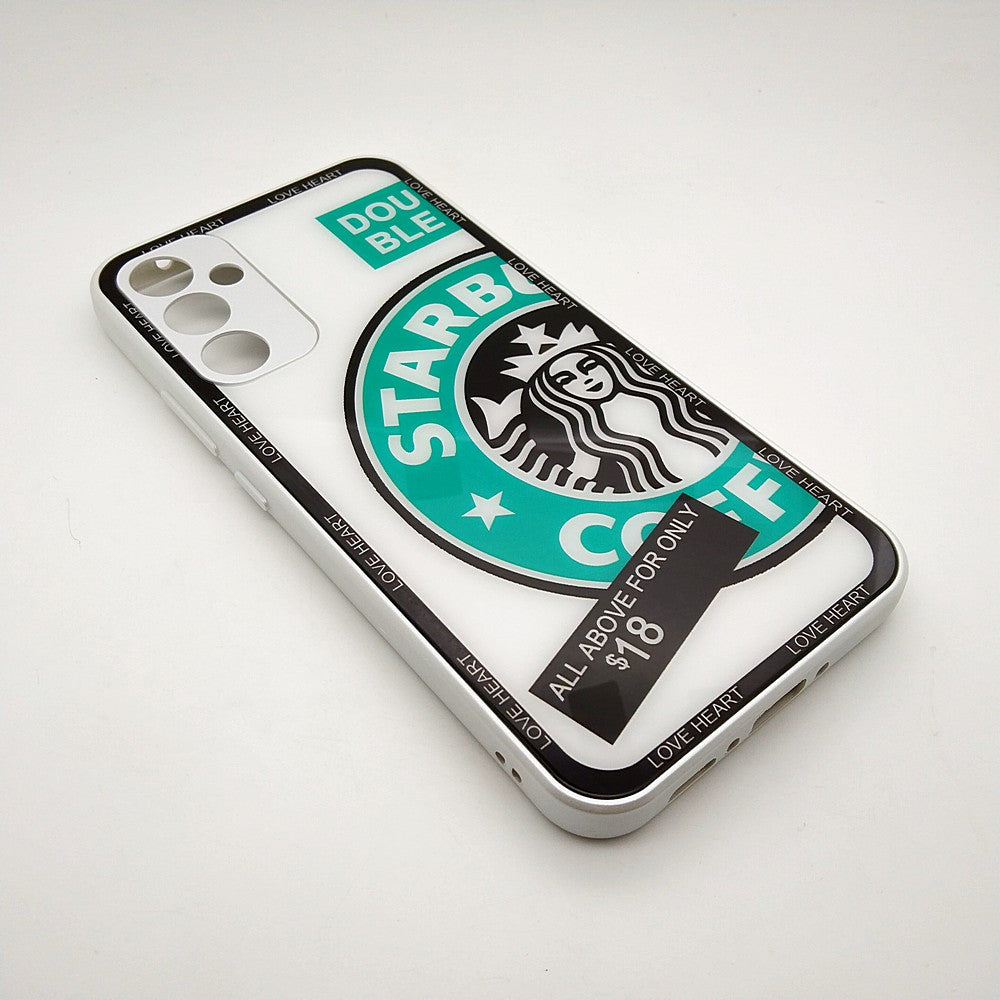 A34 Starbucks Series High Quality Perfect Cover Full Lens Protective Transparent TPU Case For Samsung A34