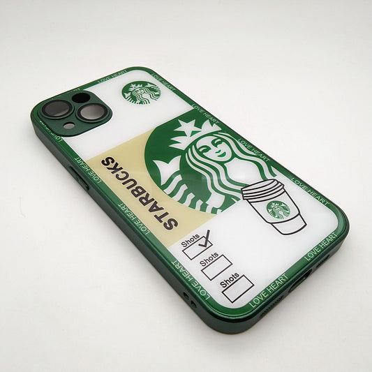 Starbucks Full Camera Lens Protective Hard Shel PC Case For apple iPhone 13