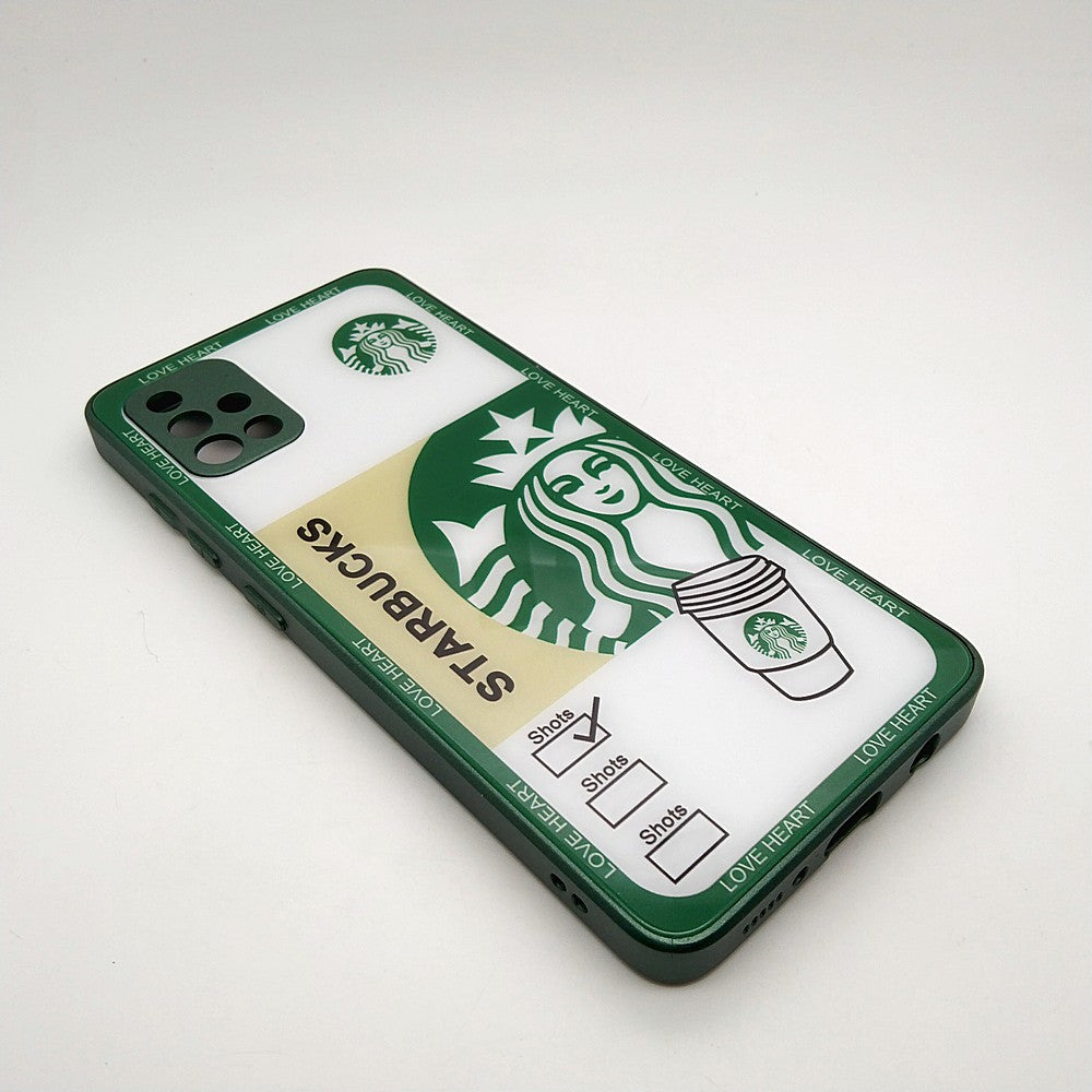 A51 4G Starbucks Series High Quality Perfect Cover Full Lens Protective Transparent TPU Case For Samsung A51 4G