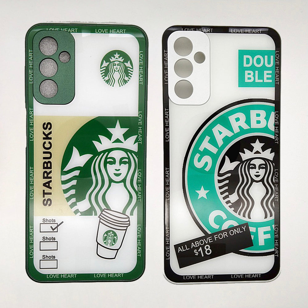 Starbucks Full Camera Lens Protective Hard Shel PC Case For Samsung M13 4G