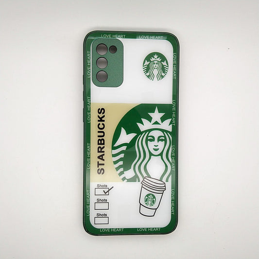 Starbucks Full Camera Lens Protective Hard Shel PC Case For Samsung A02s