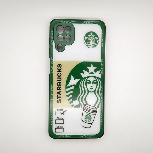 A12 Starbucks Series High Quality Perfect Cover Full Lens Protective Transparent TPU Case For Samsung A12