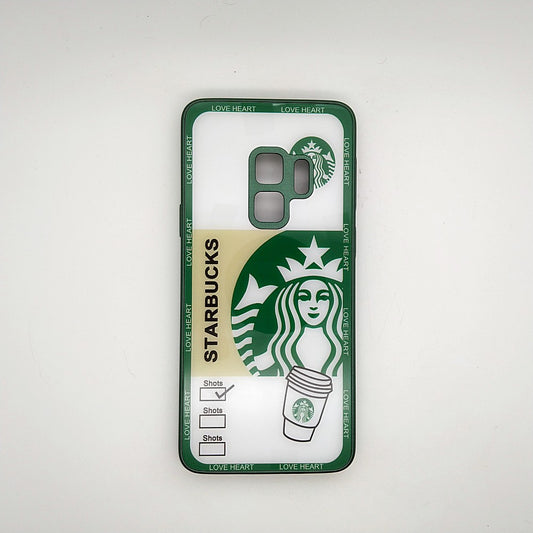 S9 Starbucks Series High Quality Perfect Cover Full Lens Protective Transparent TPU Case For Samsung S9