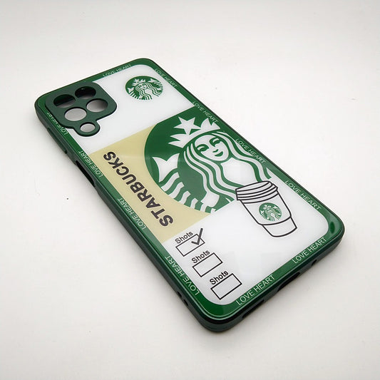 M53 5G Starbucks Series High Quality Perfect Cover Full Lens Protective Transparent TPU Case For Samsung M53 5G