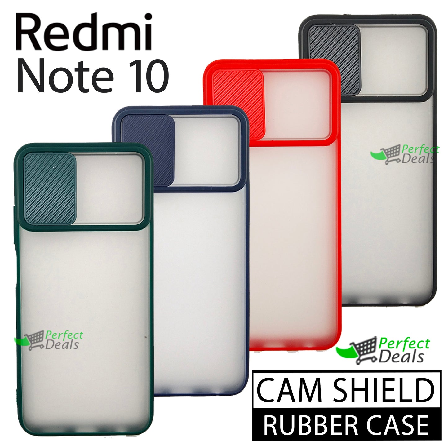 Camera Protection Slide PC+TPU case for New Redmi Note 10