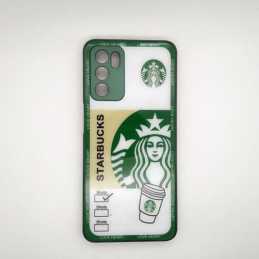 Starbucks Full Camera Lens Protective Hard Shel PC Case For OPPO OPPO A16