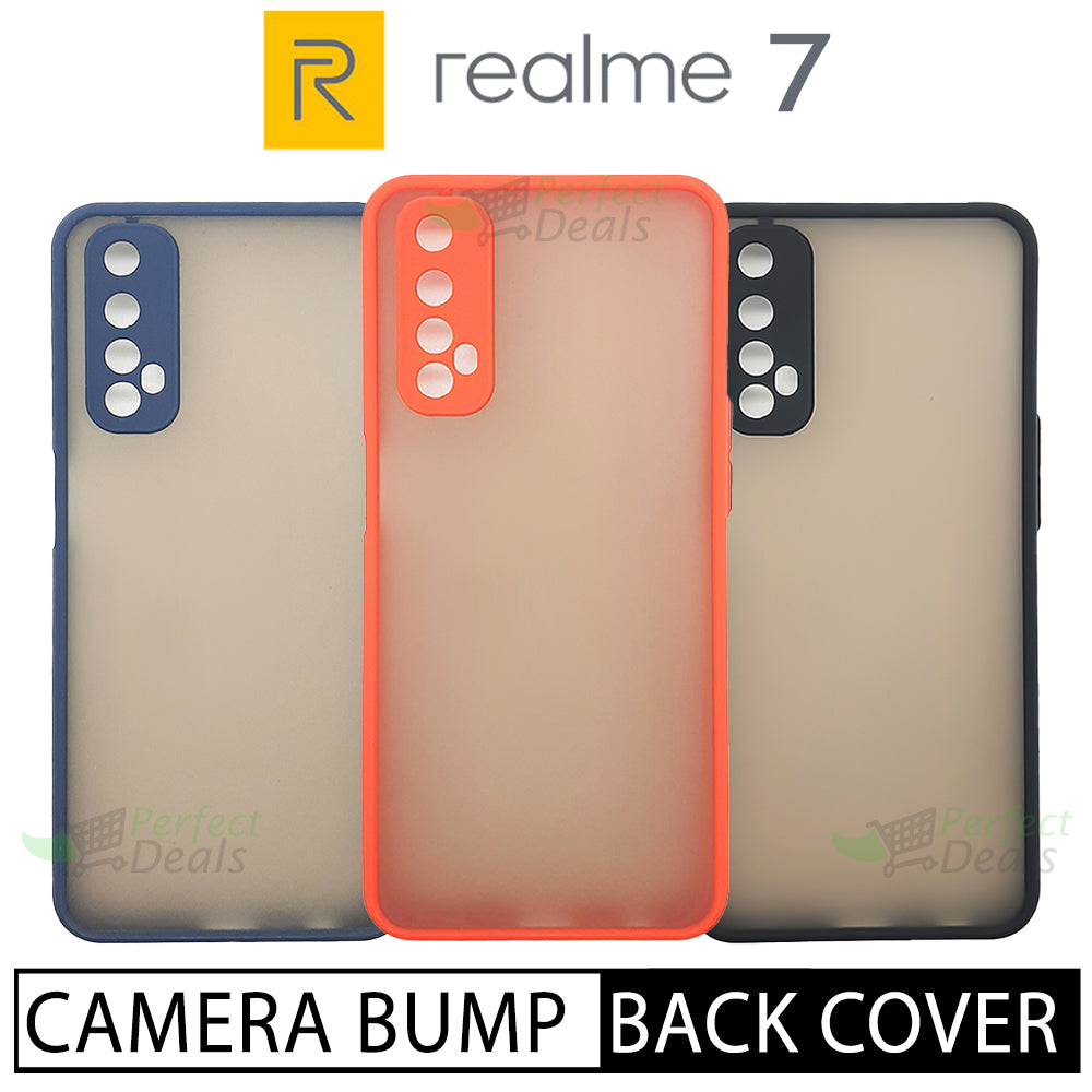 Camera lens Protection Gingle TPU Back cover for Realme 7